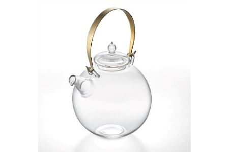 耐熱ガラス製ティーポット「まんまるポット」1.0L 4～5杯分[ZH613]