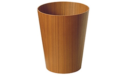 ごみ箱 チークグレイン 木製 Sサイズ ごみ箱