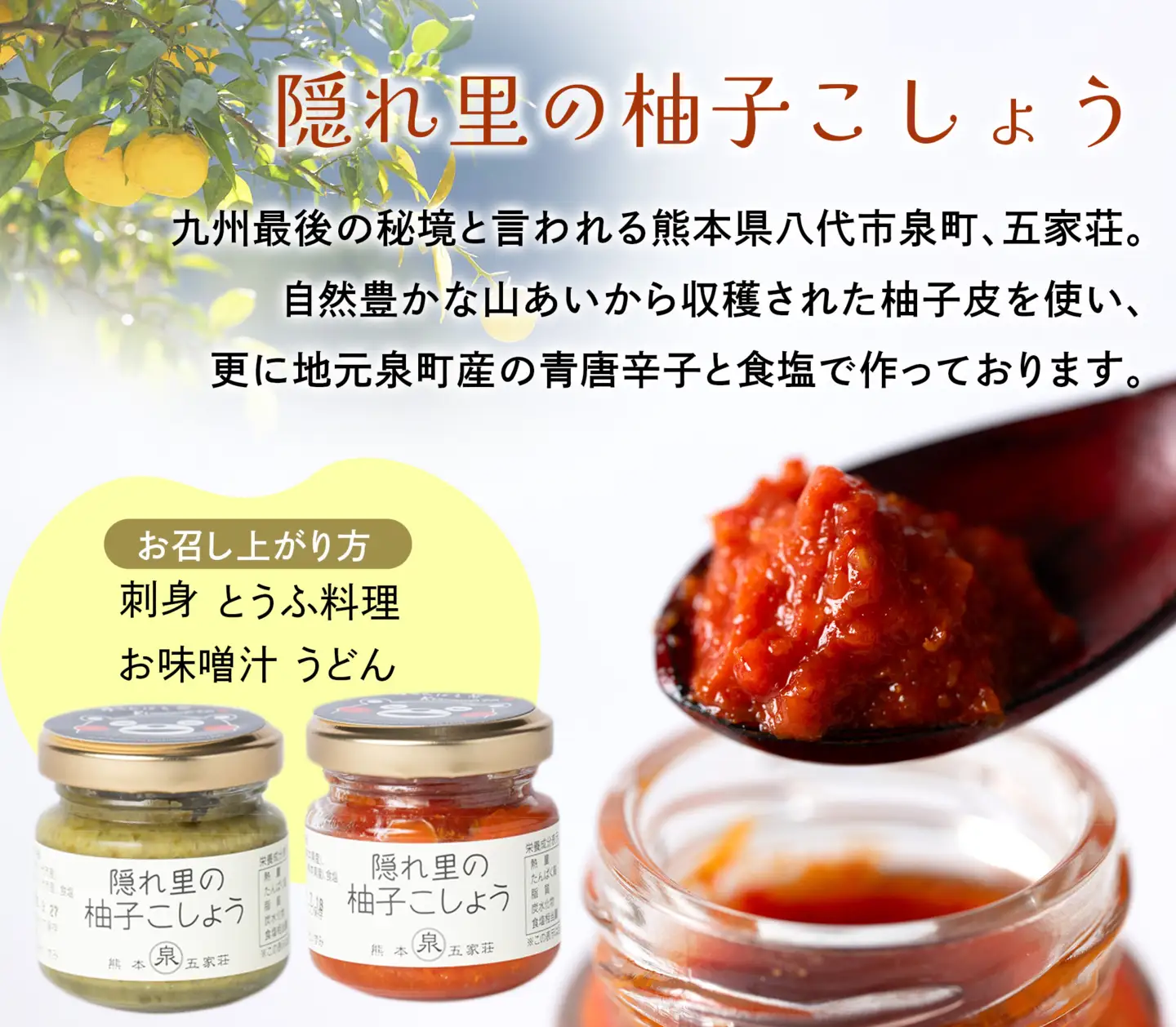いずみ調味料セット（柚子こしょう 青唐辛子にんにく ゆずポン酢など）