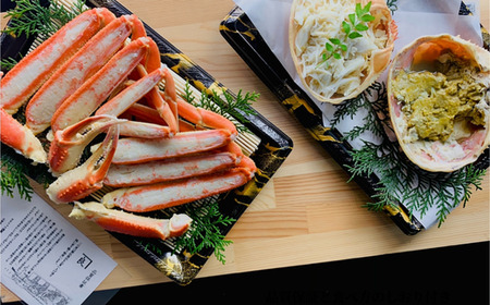 釜屋の松葉がに 脚カット ほぐし身 蟹みそ 1杯分 自家製甲羅みそ 1個 【令和8年11月以降発送予定】 かに カニ 39-04