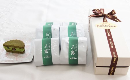 京田辺玉露と丹波の黒豆のバターサンド お菓子 焼菓子 クッキー チョコレート 