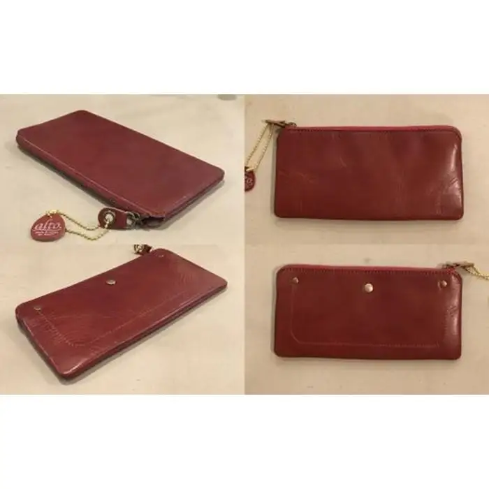 【alto.】薄マチ長財布　AMSW-0052（ワイン）