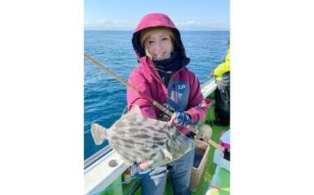 ＜つり船丸十丸＞ カワハギ釣り乗船券 M041-001 チケット 体験