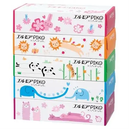エルモアピコティシュー160組5箱×12パック(60箱)【離島・沖縄県不可】_ティッシュ ティッシュペーパー 日用品 消耗品 まとめ買い 常備品 生活用品 ボックスティッシュ_【配送不可地域：離島・沖縄県】【1240650】