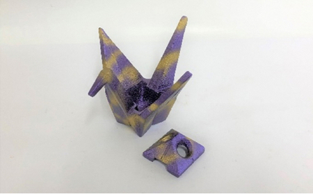【高岡銅器】三枝惣太郎 香炉 華鶴 紫 民芸品 工芸品 伝統技術 インテリア  FAD-0640