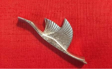 【高岡銅器】錫製箸置き 鶴 2個組 民芸品 工芸品 伝統技術 雑貨  FAD-0661