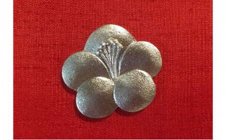 【高岡銅器】錫製箸置き 梅 5個組 民芸品 工芸品 伝統技術 雑貨  FAD-0663