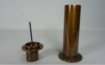 【高岡銅器】龍泉 ミニ経筒 民芸品 工芸品 伝統技術 インテリア 真鍮製  FAD-0674