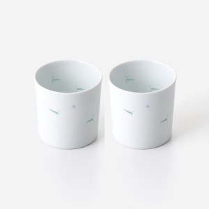 【伊万里焼】透かしメダカコップ 2個セット 027-H715