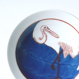 【伊万里焼】温故知新小皿鶴絵2枚セット 135-H740
