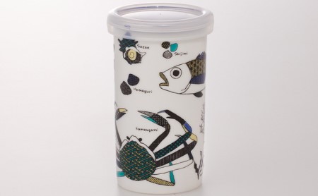 夢醸 純米酒　KUTANI SAKE CUP 海の幸 お酒 日本酒 食器 アルコール 九谷焼の酒カップ 