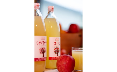 【おまかせ】りんごジュース2本セット 飲料類 果汁飲料 リンゴ ガラス瓶 