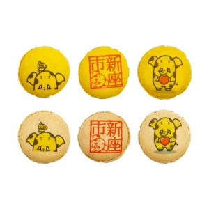 ダロワイヨ　ゾウキリンプリント入りマカロン詰め合わせ（６個入）B