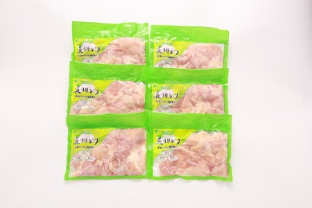 カット済み 合計1.8kg 長州どり もも肉 精肉 切り身 小分けパック（300g×6パック） 使いやすい  唐揚げ 地鶏 平飼い 鶏 安心 安全 山口県産 (1006)