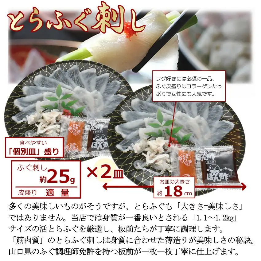 【配送日指定可】天然ふぐ鍋 とらふぐ刺身セット2人前 トラフグ フグ 最高級とらふぐ 父の日 母の日 イベント お中元 お歳暮 贈答用 ギフト 熨斗 のし 大人気 山口県 本場トラフグ 職人 板前 長門産とらふぐ (1210)