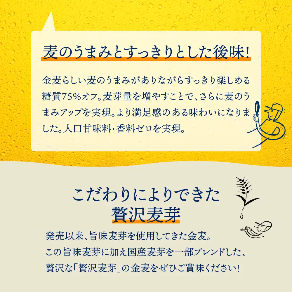 【2ヵ月定期便】金麦 サントリー "群馬県千代田町産"　糖質75％オフ 350ml×24本 2ヶ月コース(計2箱)発泡酒 定期便 国産 350ml
