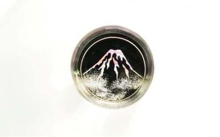 【高岡漆器】グラス 赤富士（貝入）黒 民芸品 工芸品 伝統技術  FAD-0709