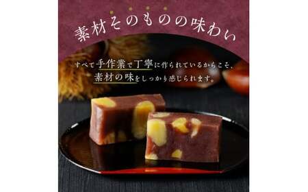 【ふるさと納税限定】栗蒸し羊羹3本入り・お茶セット F4N-0996