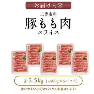 三豊産豚ももスライス どど～んと2.5kg!