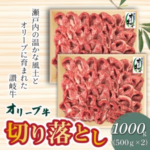 オリーブ牛切り落とし500g×2P