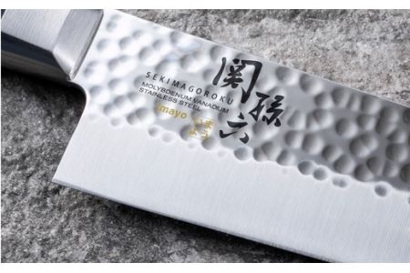 ＜職人の技巧を連想させる追目模様包丁＞■関孫六　いまよう　牛刀（シェフナイフ）１５０ｍｍ◇貝印H13-67