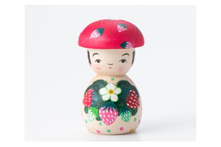 FYN9-431 ＜菊摩呂こけし工房＞きのここけし(志田菊宏 創作こけし) 山形県 西川町