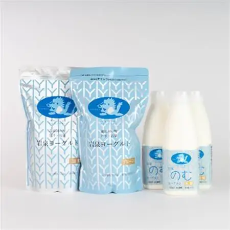 岩泉のむヨーグルトセット　(岩泉ヨーグルト加糖・プレーン各1袋　のむヨーグルト720ml×3本)_ヨーグルト 飲むヨーグルト 乳製品 高評価 人気 食べ比べ 美味しい 加糖 プレーン_【配送不可地域：離島】【1245887】