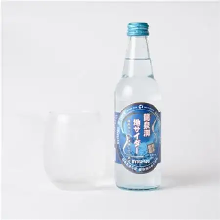 龍泉洞地サイダー　340ml×20本_炭酸 炭酸飲料 瓶 サイダー ジュース 飲料_【1245907】