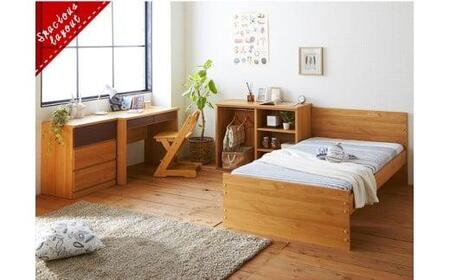 【開梱設置】”コンパクト”国産組み換え式システムベッド【マッシュ】ブラウン | システムベッド 開梱設置 （椅子は商品に含まれません）