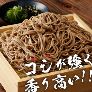 富士山の流水で作る”忍野の生そば”20個箱入り+ごまがらし1瓶　約40人前