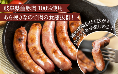  【飛騨 味職人】手作りあらびきウインナー 1kg【57-8】