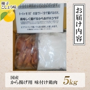 唐揚げ 柚子こしょう味 5kg ｜唐揚げ NDM