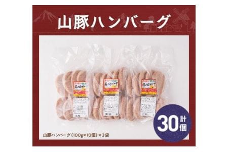 惣菜 きじょん山豚ハンバーグ30個 惣菜