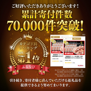 鶏肉【2週間以内で発送】宮崎県産若鶏もも切身IQF3㎏（250ｇ×12袋）鶏肉