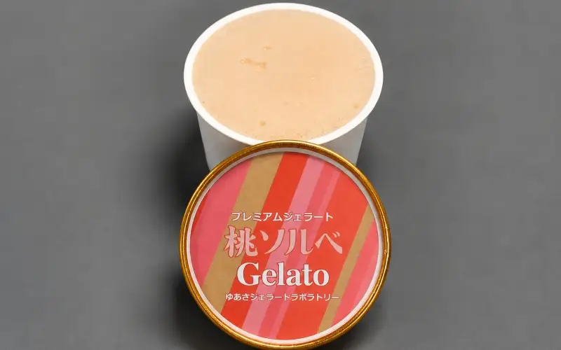 プレミアムジェラート／桃 ももソルベ 12個セット／ジェラート シャーベット アイスクリーム 100ml ／ゆあさジェラートラボラトリー 紀伊国屋文左衛門本舗 SenZanAn Premium Ice Cream【ntbt700-10】