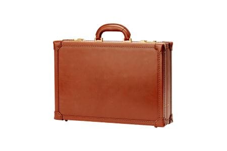 豊岡鞄 アタッシュケース クラシック 小 ブライドルレザー ヘーゼル