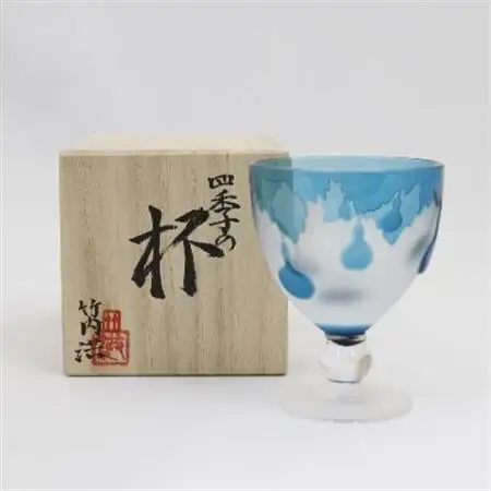 竹内洪-四季の杯「六瓢」-_装飾品・工芸品     雑貨・日用品 グラス・カップ 食器   雑貨・日用品  食器 _【1242056】