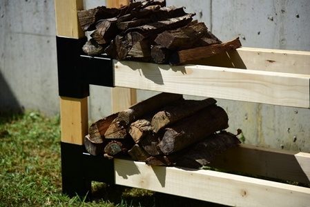 薪 ラック ２段式 ２×４用 接続 金具 / ふるさと納税 DIY エコ 省エネ ストック キャンプ BBQ バーベキュー 用具 ピッツバーグ アウトドア スチール ワークス 焼肉 アイアン 送料無料