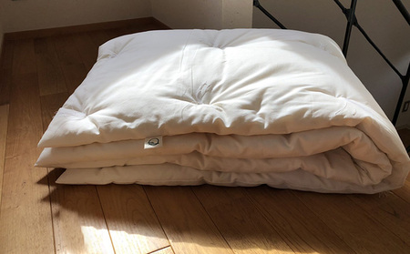 掛け布団 子供 カバー セット 自然素材の手作りこども掛けふとん＋和晒しガーゼで作ったカバー ピンクのセット 寝具 ガーゼ 布団 ふとん ジュニアサイズ 