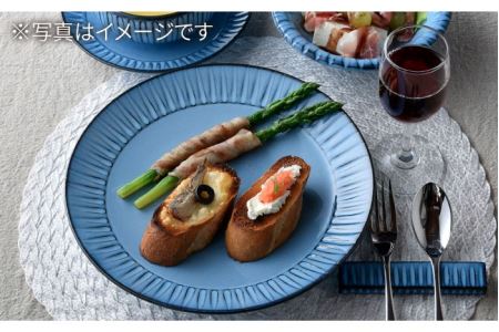 【波佐見焼】蒼鎬 プレート 大小3枚セット 取り皿 大皿 食器 【利左エ門窯】 [QB46]  波佐見焼