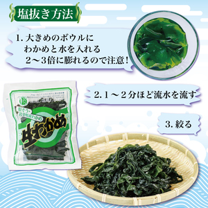 塩蔵わかめ 600g (100g×6袋)  ギフト 贈答 小分け みそ汁 スープ 酢の物 わかめ ワカメ 若芽 湯通しわかめ 海藻 海産物 三陸 国産 岩手県 国産 味噌汁 ごはん 夕飯 おかず サラダ お刺身 刺し身 刺身 大船渡 三陸 岩手県 国産