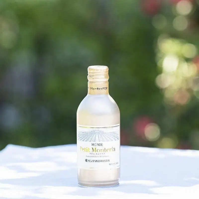 ワイン プティモンテリア スパークリング 290ml×24本｜山梨ワイン スパークリング 葡萄酒 ホームパーティー アウトドア キャンプ お家飲み 宅飲み ストック 富士 富士河口湖町 モンデ酒造