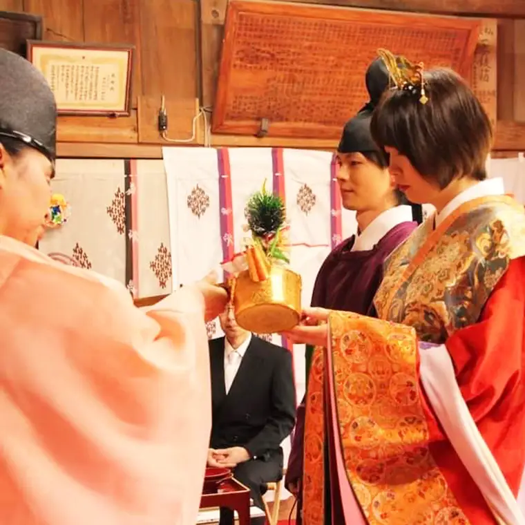千年の歴史を体感できるタイムスリップ 神前式 「 万葉婚 」 結婚式 撮影 記念 写真 ウェディング ブライダル [AH053sa]