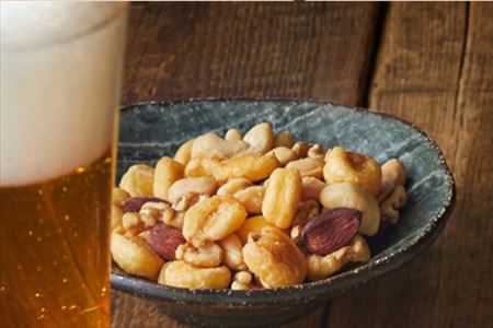 大袋入 燻製ミックスナッツ 1kg(500g×２袋) お酒のお友にピッタリ！！燻や　