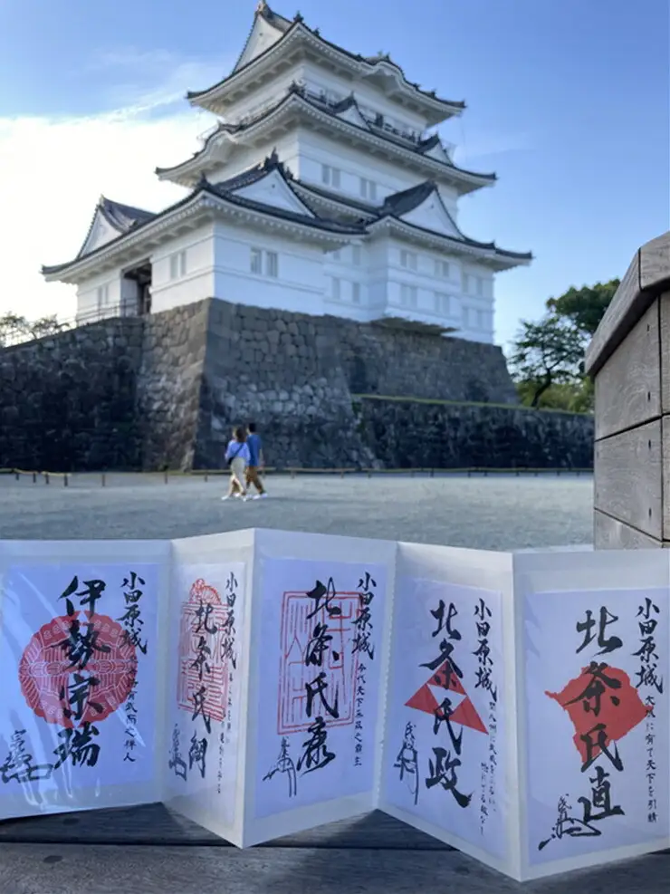 小田原城御城印・御城印帳・石垣山城御城印・北条五代武将印・小田原城天守閣展示案内セット【御城印 武将印 展示案内1冊 常設展示図録 小田原城 武将 城 天守閣 歴史 平成の大改修 美術工芸 石垣山城 神奈川県 小田原市 御城印 御城印】