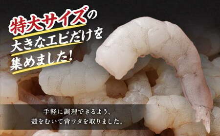 特大 むきエビ 背ワタなし 800g【入金確認後7営業日程度で発送】｜