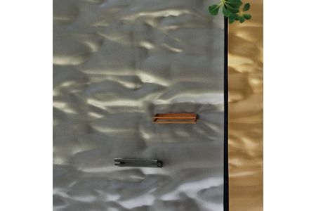 ALART〈アルアート〉　Signage 箸置き　５個２色組（グレー２個・ゴールド３個） テーブルウェア　ナプキンリングとしても使用可　モデルルーム等で使用多数 F7Z-233