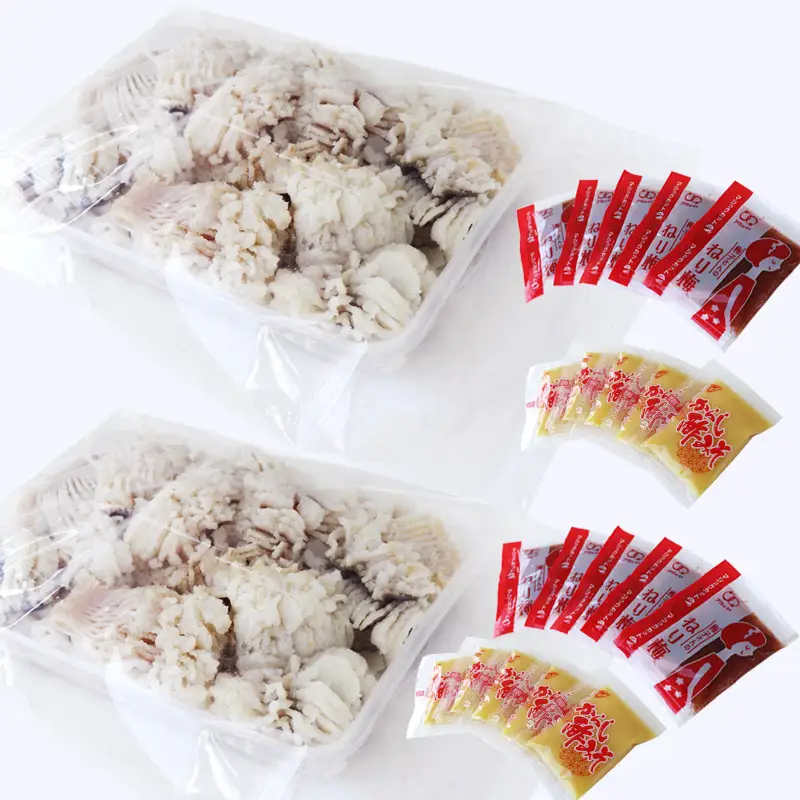 地物 手作り鱧おとし（湯引きはも）700g からし酢みそ・梅肉付