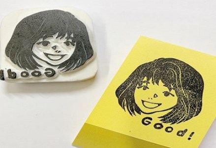  キミのかおのはんこ ( ふるさと納税 消しゴムはんこ ハンコ 印鑑 オリジナル オーダーメイド 記念日 プレゼント ギフト 北海道 遠軽町 アトリエたねまき ) en01-00166