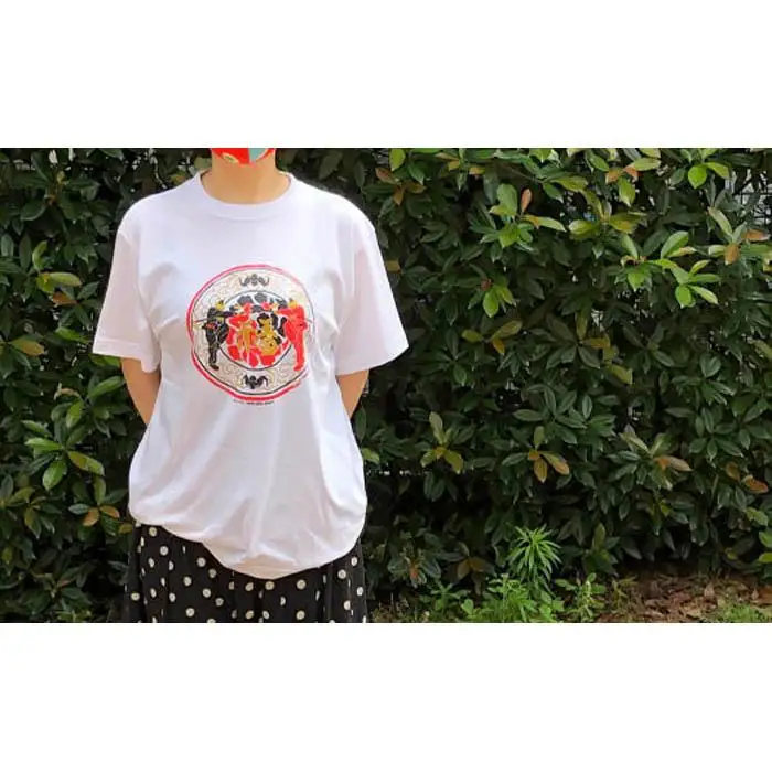 イラストレーター森脇正奈 カンフーTシャツ